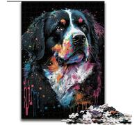 Jigsaw Puzzles for Adults 1000 Piece Colourful Art Tibetan Mastiff Made of Wood, Perfect DIY Art Decor Or Birthday Gift 50x75cm Family Fun Craft, Perfect for Birthdays, Holidays