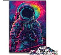 Jigsaw Puzzles for Adults, 1000 Piece Colourful Astronauts Puzzle Made of Wood,Family Activity, DIY Home Decor, 1000pcs(50x75cm)