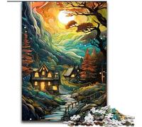 Jigsaw Puzzles for Adults, 1000 Piece Colourful Autumn Roads Puzzle Made of Wood,for Teenagers & Family Fun - DIY Brain Teaser Game Gift 1000pcs(50x75cm)