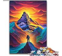Jigsaw Puzzles for Adults, 1000 Piece Colourful Beautiful Mountains Puzzle for Teenager & Families, Perfect DIY Decor & Brain-Teasing Challenge (size : 26x38cm)