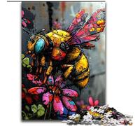 Jigsaw Puzzles for Adults 1000 Piece Colourful Bees Wooden Puzzles size 50x75cm for Teenagers & Teens, Ideal Birthday