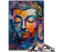 Jigsaw Puzzles for Adults 1000 Piece Colourful Buddha Graffiti for And from 14 Years And over Hands-on Game Christmas Game Gifts 50x75cm