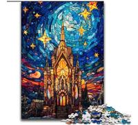 Jigsaw Puzzles for Adults 1000 Piece Colourful Castles Made of Wood, Perfect Home Or Office Decor, Ideal 50x75cm for Family Interactive Game