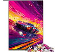 Jigsaw Puzzles for Adults, 1000 Piece Colourful Classic Sports Cars Jigsaw Puzzles Made of cardboard, Teenager Stress Reduction Cool Unique Gift for Family 1000pcs(26x38cm)