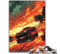 Jigsaw Puzzles for Adults 1000 Piece Colourful Classic Sports Cars Teenager Jigsaw,Family Game Stress Reliever Difficult Challenge Suitable for Couples (75x50cm)