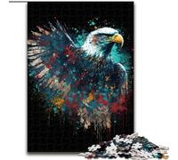 Jigsaw Puzzles for Adults 1000 Piece Colourful Eagles Jigsaw Puzzle Made of Wood,Brain Challenge Gift, Educational Activity for Teenagers 1000pcs(50x75cm)