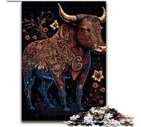 Jigsaw Puzzles for Adults, 1000 Piece Colourful Fantasy Cow Jigsaw Made of Wood,Relaxing Entertainment, Home Decor 1000pcs(50x75cm)