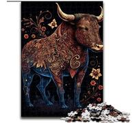 Jigsaw Puzzles for Adults 1000 Piece Colourful Fantasy Cow Jigsaw Puzzle Made of cardboard, for Birthdays, Holidays, Space Party Decorations 1000pcs(26x38cm)