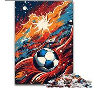 Jigsaw Puzzles for Adults 1000 Piece Colourful Football Puzzle Family Game Night Challenging And Rewarding Visual Experience (size : 26x38cm)