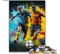 Jigsaw Puzzles for Adults 1000 Piece Colourful Football Sports Jigsaw Brain-Challenging DIY Decorative Game, Family Interactive Toy (size : 26x38cm)