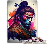 Jigsaw Puzzles for Adults 1000 Piece Colourful Japanese Ninja Help The Brain Exercise Addictive Toys to Cultivate Patience Parent-child Interaction 26x38cm