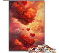 Jigsaw Puzzles for Adults, 1000 Piece Colourful Love Clouds Jigsaw Made of cardboard,Brain Teaser Game, Interactive Family Game, Suitable for Ages 14+ 1000pcs(26x38cm)