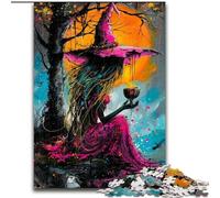 Jigsaw Puzzles for Adults 1000 Piece Colourful Witches Puzzle Perfect for Family Fun on Christmas, Thanksgiving, Birthdays & Easter (size : 26x38cm)