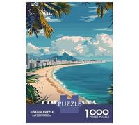 Jigsaw Puzzles for Adults 1000 Piece Copacabana Beach, Brazil Jigsaw Hands-on Game Birthday Present Unique Birthday And Xmas Gifts 70x50cm/1000pcs