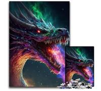 Jigsaw Puzzles for Adults 1000 Piece Cosmic Dragon Serpent King cardboard Puzzles Adult Game Gift Family Interactive Game Brain Challenge Gift 26X38CM/10.23x14.96inch