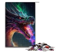 Jigsaw Puzzles for Adults 1000 Piece Cosmic Dragon Serpent King Jigsaw Puzzles Game Toys Funny 1000 PCS(75x50cm)