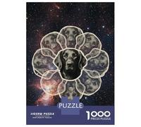 Jigsaw Puzzles for Adults 1000 Piece Cosmic Flat-coated Retriever Puzzles for Adults Relaxing Games A Work of Art Fun Activities at Home 70x50cm/1000pcs