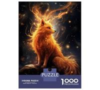 Jigsaw Puzzles for Adults 1000 Piece Cosmic Fox Spirit Puzzle for Adults Relaxing Games Hand Speed Race Fun Activities at Home 70x50cm/1000pcs