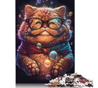 Jigsaw Puzzles For Adults 1000 Piece Cosmic Garfield Wearing Glasses Puzzle Jigsaw For Adults Challenging Game 1000pcs (75x50cm)