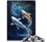 Jigsaw Puzzles for Adults 1000 Piece Cosmic Koi Jigsaw,Challenging Game Gifts for Is Ideal As A Gift for The Whole Family (50x75cm)