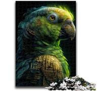 Jigsaw Puzzles for Adults 1000 Piece Cosmic Parrot Adult Jigsaw,Game Toys Every Piece Is Unique - Challenging Family Fun Game (50x75cm)
