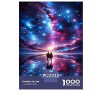 Jigsaw Puzzles for Adults 1000 Piece Cosmic Romance Reflection Adult Jigsaw Puzzle Anti-Stress Toys Home Decoration Challenging Game Gifts 38x26cm/1000pcs