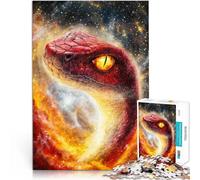 Jigsaw Puzzles for Adults 1000 Piece Cosmic Serpent Quiz game 50x75cm is ideal as a gift for the whole family Suitable for and 14