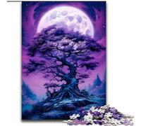 Jigsaw Puzzles for Adults 1000 Piece Cosmic Tree of Life Made of Wood, Unique DIY Home Decor Gift Idea 50x75cm Birthday Party for Men Women