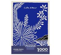 Jigsaw Puzzles for Adults 1000 Piece Côte DAzur Floral Landscape Art Puzzles for Adults Hands-on Game Stress Reliever Stress Reduction Gifts 38x26cm/1000pcs