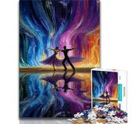 Jigsaw Puzzles for Adults 1000 Piece Couple Dancing Oil Painting Adult Jigsaw,Decompressing Intellectual Educational Toy Birthday Gift (size 75x50cm)