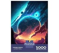 Jigsaw Puzzles for Adults 1000 Piece Couple on Mars Landscape Puzzle for Adults Relaxing Games Hand Speed Race Fun Activities at Home 70x50cm/1000pcs