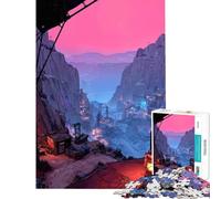 Jigsaw Puzzles for Adults 1000 Piece Crimson Gorge Outpost Challenging To Complete For Family Fun Fun Games for Ages 14 And over (50x75cm)