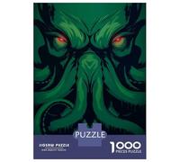 Jigsaw Puzzles for Adults 1000 Piece Cthulhu Is Watching You Puzzles for Adults Hands-on Game Stress Reliever Stress Reduction Gifts 38x26cm/1000pcs
