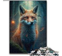 Jigsaw Puzzles for Adults 1000 Piece Cute Art Fox Jigsaw Puzzle Made of cardboard,Relaxing Entertainment, Home Decor 1000pcs(26x38cm)