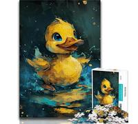 Jigsaw Puzzles for Adults 1000 Piece Cute Little Yellow Duck 1000 Pieces for Teenagers,Challenging Game Toys Wall Decoration Unique Birthday And Xmas Gifts 75x50cm