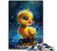 Jigsaw Puzzles for Adults 1000 Piece Cute Little Yellow Duck Family Game Stress Reliever Difficult Challenge Artists Collection, Fine Art 38x26cm