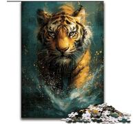 Jigsaw Puzzles for Adults, 1000 Piece Cute Little Yellow Tiger Puzzle Family Game Night Challenging And Rewarding Visual Experience (size : 26x38cm)