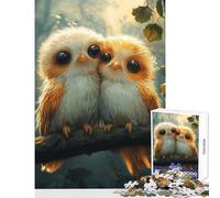 Jigsaw Puzzles for Adults 1000 Piece Cute Owl Couple Anti-Stress Toys Gift For Birthdays Impossible Game Enhance Love between Couples Size 38x52cm