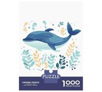 Jigsaw Puzzles for Adults 1000 Piece Cute Whale Boho Style Adult Jigsaw Puzzle Anti-Stress Toys Home Decoration Challenging Game Gifts 70x50cm/1000pcs