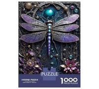 Jigsaw Puzzles for Adults 1000 Piece Cybernetic Dragonfly Puzzles for Adults Relax Games Pattern Assembly Christmas Birthday Gifts 38x26cm/1000pcs