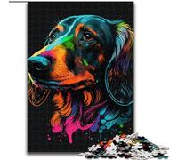 Jigsaw Puzzles for Adults 1000 Piece Dachshund Made of Wood, Fun Activity for at Home 50x75cm Family Fun Activity, Brain Challenge, for Teenager