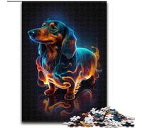 Jigsaw Puzzles for Adults 1000 Piece Dachshund Made of Wood, Perfect DIY Art Decor Or Birthday Gift 50x75cm for Family Interactive Game