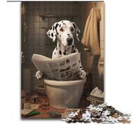 Jigsaw Puzzles for Adults 1000 Piece Dalmatian Reading Newspaper Puzzles for Adults Family Interactive Game, Ideal for Teenagers, Brain Teaser Gift (Szie 50x75 cm)