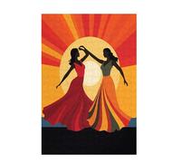 Jigsaw Puzzles for Adults 1000 Piece Dancer Large Puzzle Woman, Difficult Challenging Family Games for The Whole for Women, Wooden Jigsaws with Gift Box Packaging, Home Room Decor 75x50cm D-1473