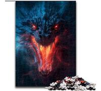 Jigsaw Puzzles for Adults 1000 Piece Dangerous Dragon Puzzle Brain Teaser Game for Teenagers, for Family Game Night (size : 50x75cm)