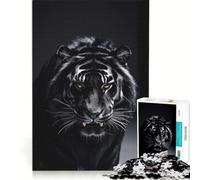 Jigsaw Puzzles for Adults 1000 Piece Dangerous Tiger Head, Fun Games, Hand Speed Race, Artists Collection, Fine Art 38x26cm