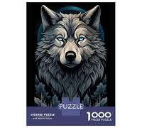 Jigsaw Puzzles for Adults 1000 Piece Dark Fantasy Wolf Adult Puzzles Toy Wall Decor Wall Decoration Deal As Gifts for The Whole Family 38x26cm/1000pcs