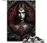 Jigsaw Puzzles for Adults 1000 Piece Dark Vampire Woman Puzzles for Adults size 50x75cm Colorful Home Decor & Interactive Family Game