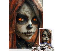 Jigsaw Puzzles for Adults 1000 Piece Day of The Dead Beauty Educational Game Learning Educational Home Decoration Toys Unique Birthday And Xmas Gifts (38X52cm)