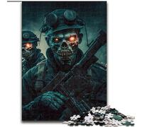 Jigsaw Puzzles for Adults 1000 Piece Dead Army Zombie Soldier Jigsaw Made of Wood, for Birthdays, Christmas, Halloween, Thanksgiving, Easter 1000pcs(50x75cm)